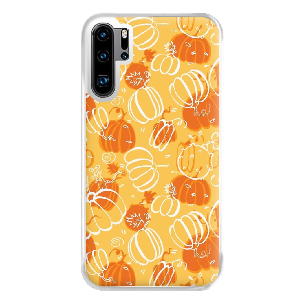 Drawn Pumpkin Pattern Phone Case for Huawei P30 Pro