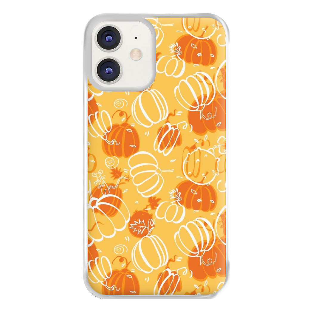 Drawn Pumpkin Pattern Phone Case for iPhone 11