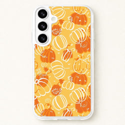 Drawn Pumpkin Pattern Phone Case for Galaxy S26 Plus