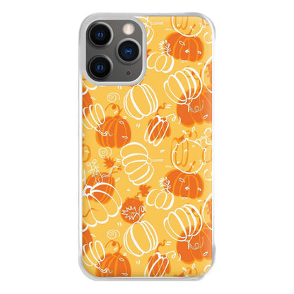 Drawn Pumpkin Pattern Phone Case for iPhone 12 Pro Max