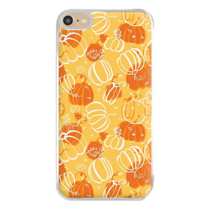 Drawn Pumpkin Pattern Phone Case for iPhone 6 Plus / 7 Plus / 8 Plus