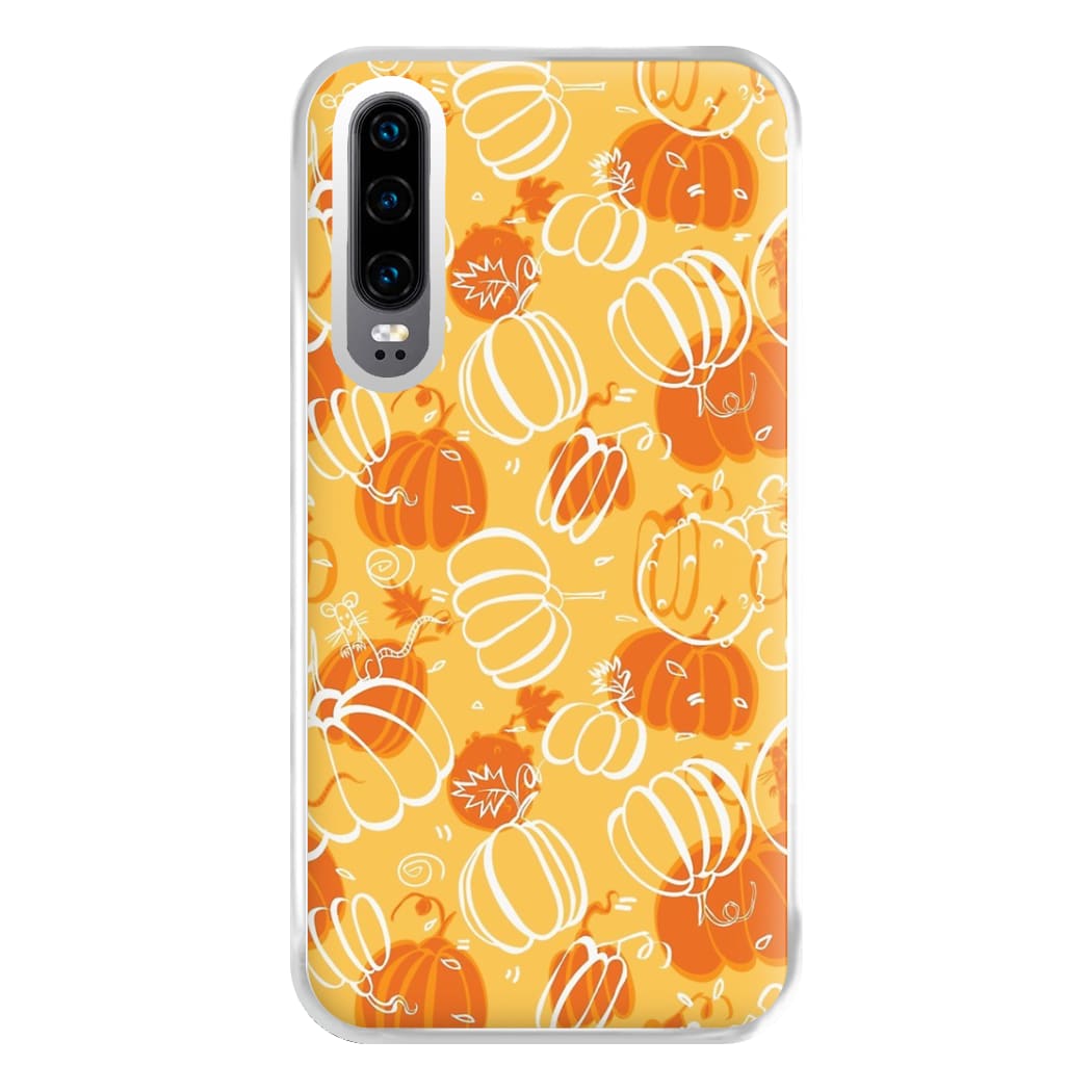 Drawn Pumpkin Pattern Phone Case for Huawei P30