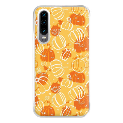 Drawn Pumpkin Pattern Phone Case for Huawei P30