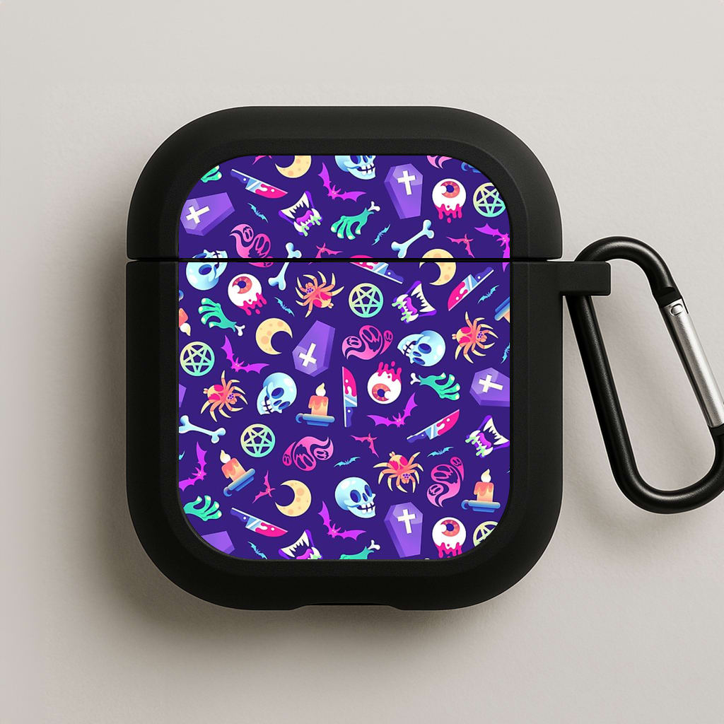 Horroriffic Halloween Pattern AirPods Case