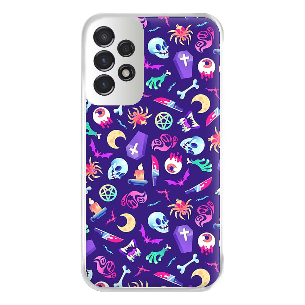 Horroriffic Halloween Pattern Phone Case for Galaxy A53