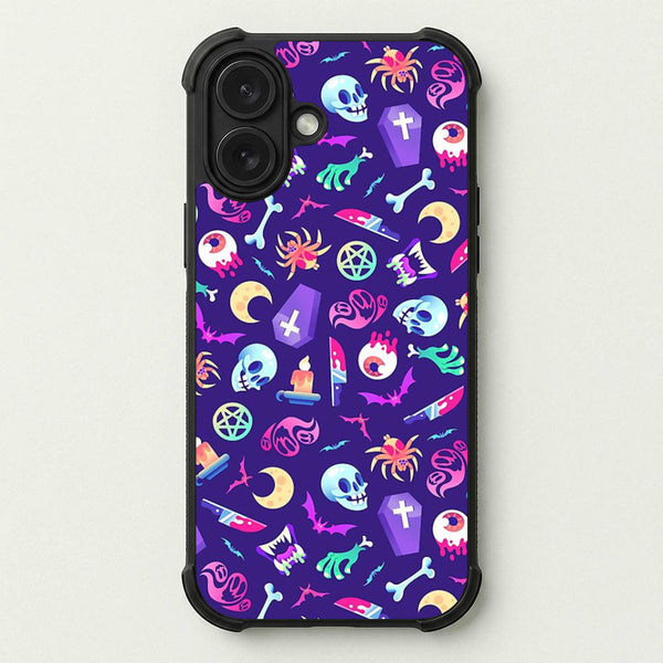 Horroriffic Halloween Pattern Phone Case — Bumper case