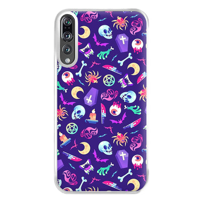 Horroriffic Halloween Pattern Phone Case for Huawei P20 Pro