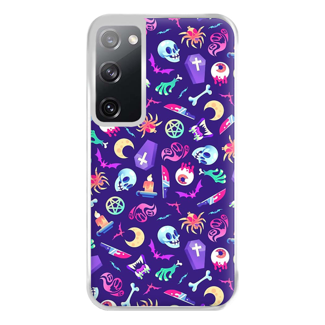 Horroriffic Halloween Pattern Phone Case for Galaxy S20