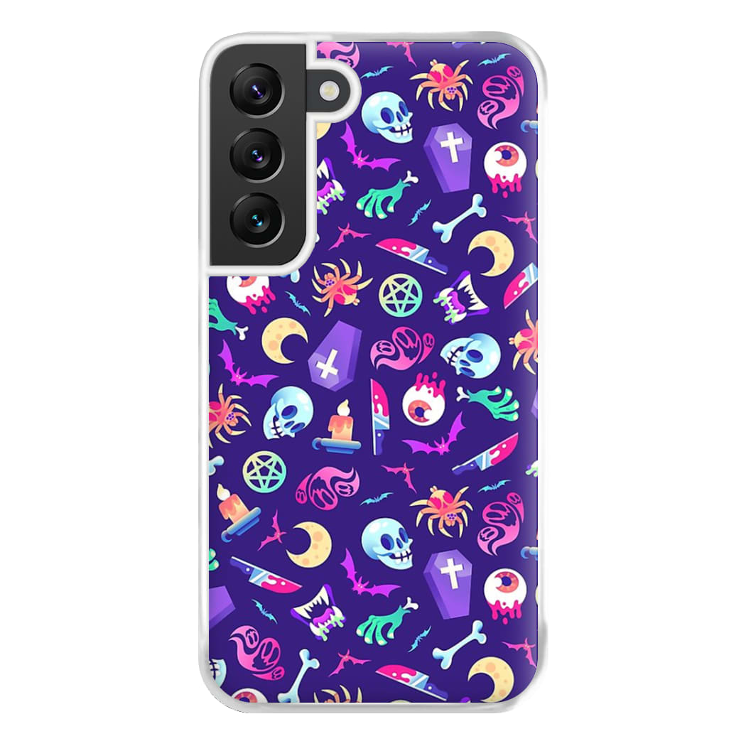 Horroriffic Halloween Pattern Phone Case for Galaxy S22 Plus