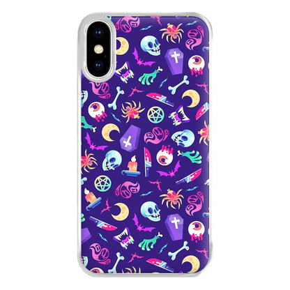 Horroriffic Halloween Pattern Phone Case for iPhone XS Max