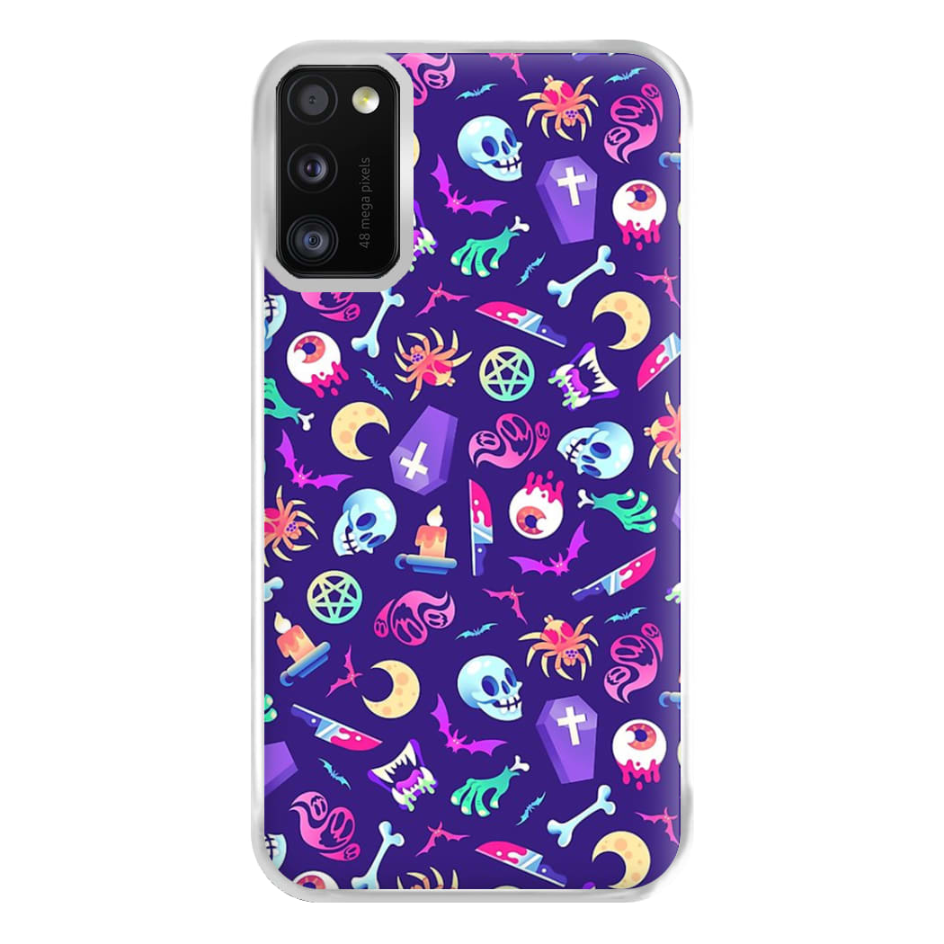 Horroriffic Halloween Pattern Phone Case for Galaxy A41