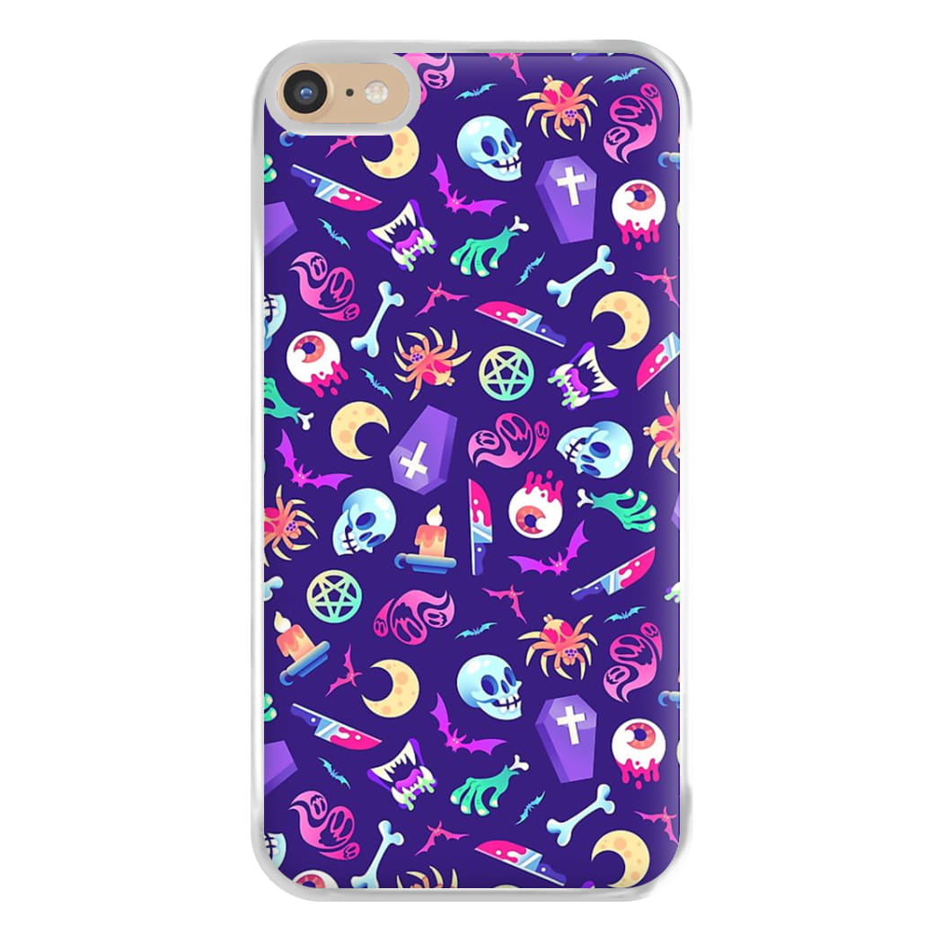 Horroriffic Halloween Pattern Phone Case for iPhone 6 Plus / 7 Plus / 8 Plus