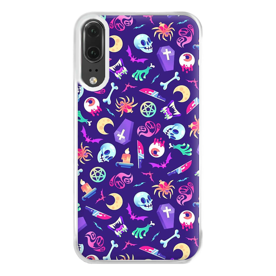 Horroriffic Halloween Pattern Phone Case for Huawei P20