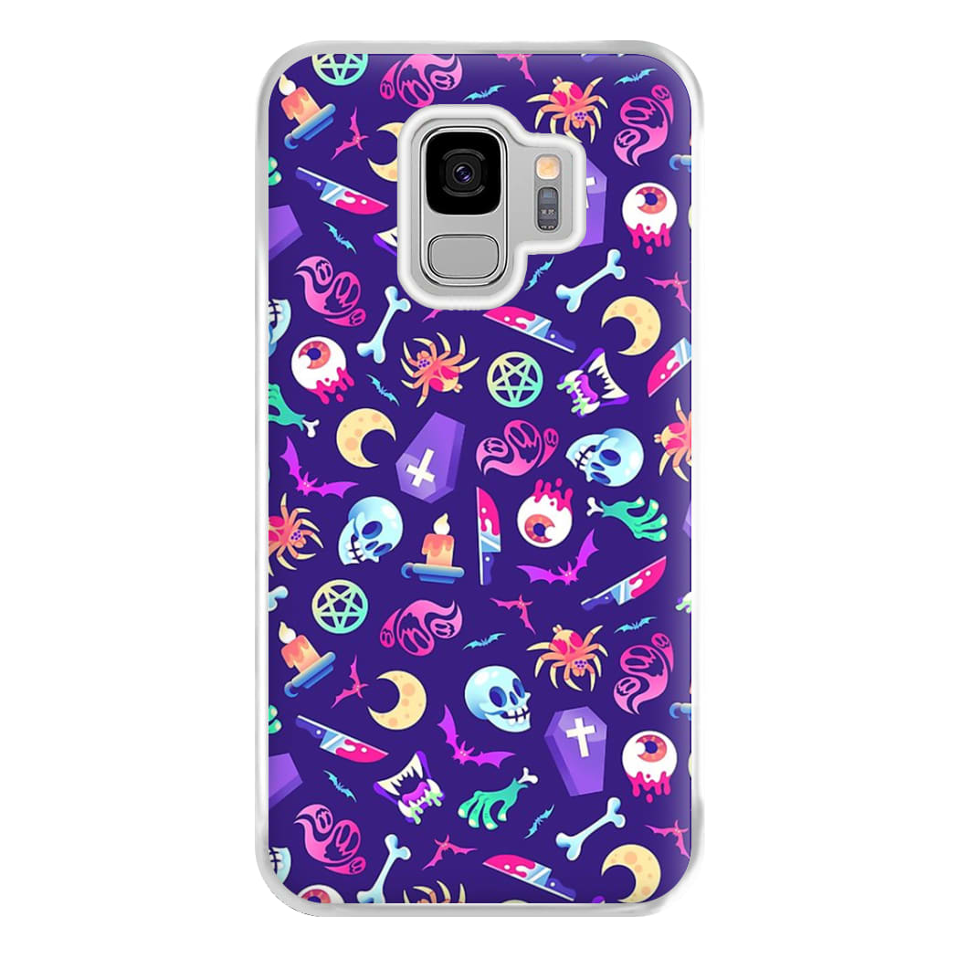 Horroriffic Halloween Pattern Phone Case for Galaxy S9 Plus