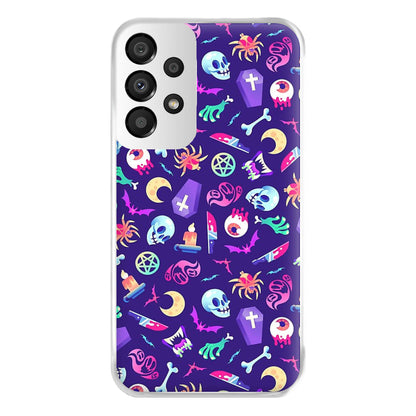 Horroriffic Halloween Pattern Phone Case for Galaxy A33