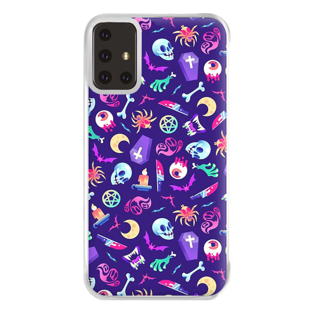 Horroriffic Halloween Pattern Phone Case for Galaxy A71