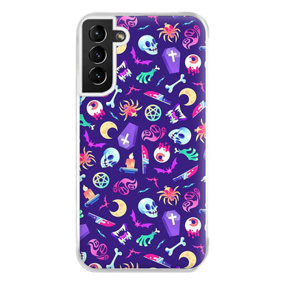 Horroriffic Halloween Pattern Phone Case for Galaxy S21 Plus