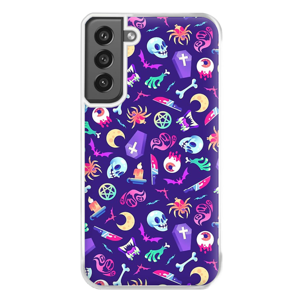 Horroriffic Halloween Pattern Phone Case for Galaxy S21FE