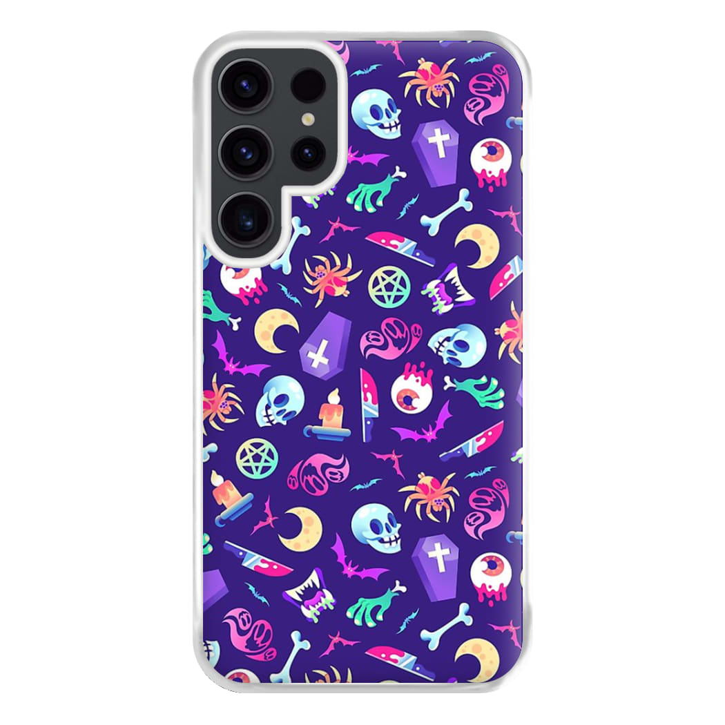 Horroriffic Halloween Pattern Phone Case for Galaxy S23 Ultra