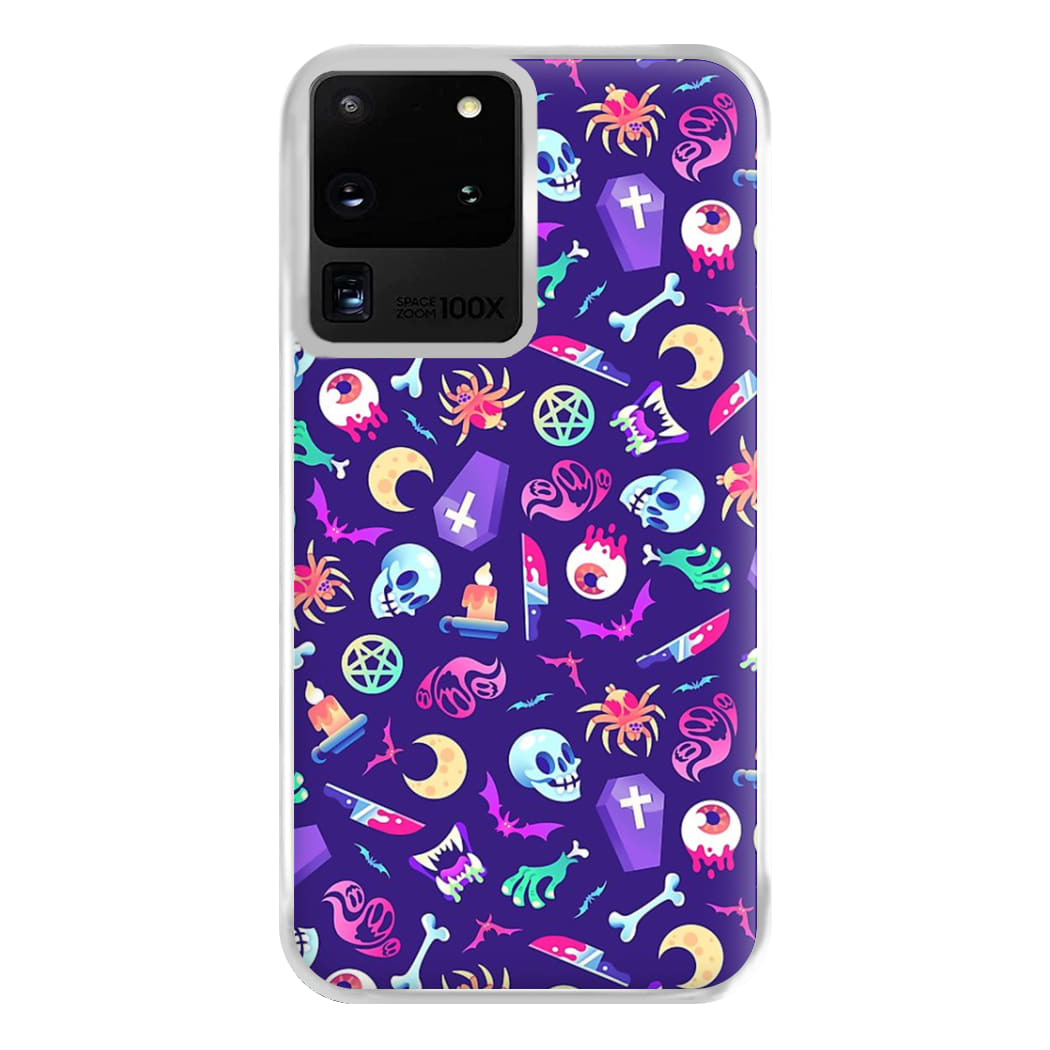 Horroriffic Halloween Pattern Phone Case for Galaxy S20 Ultra