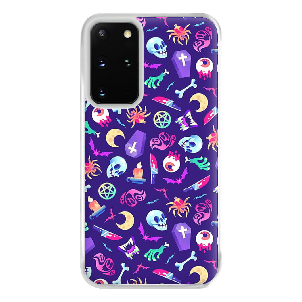 Horroriffic Halloween Pattern Phone Case for Galaxy S20 Plus