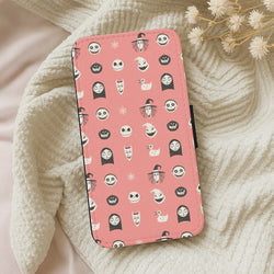 Horroriffic Halloween Pattern Wallet Phone Case
