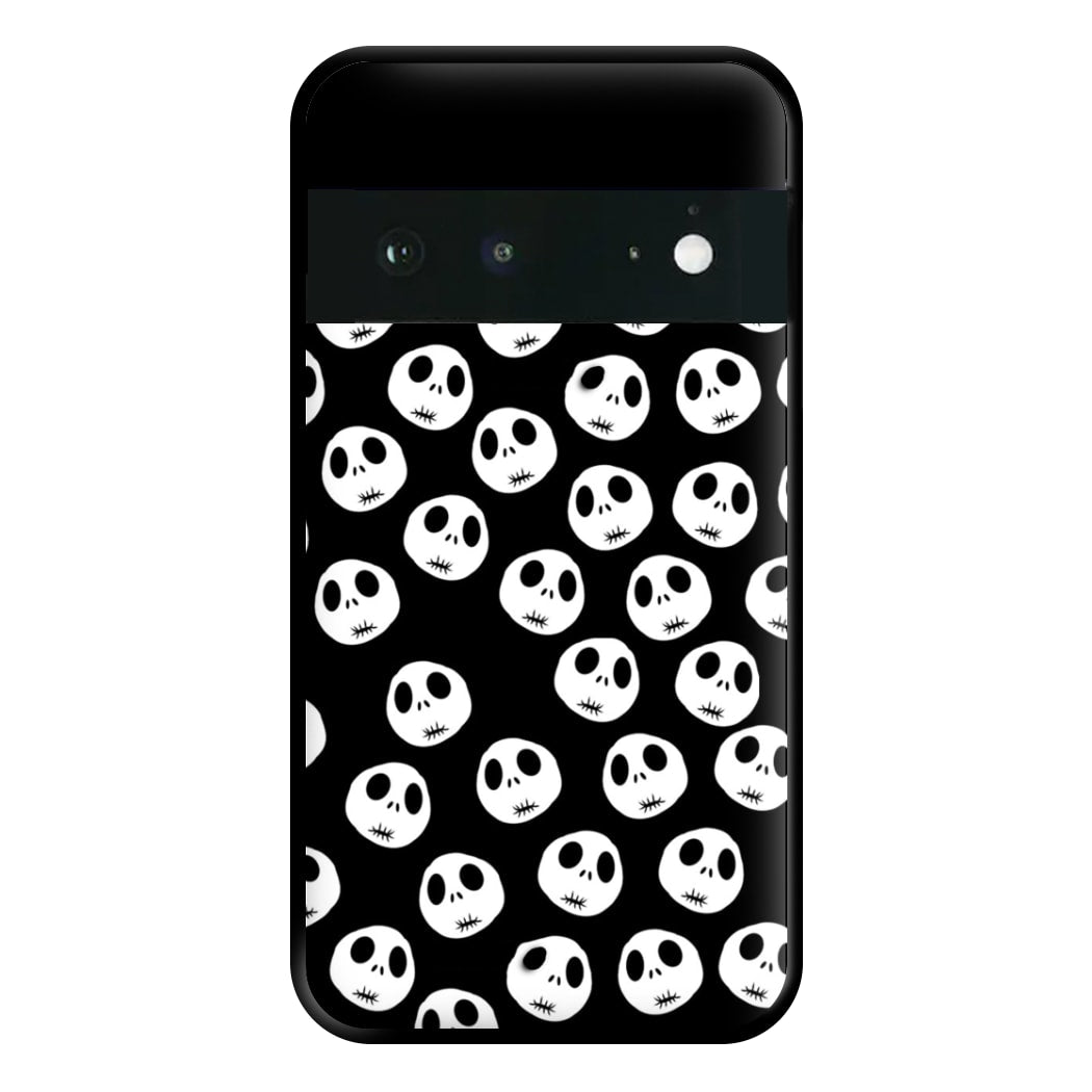 Jack Skellington Pattern - TNBC Phone Case for Google Pixel 6a