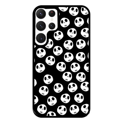 Jack Skellington Pattern - TNBC Phone Case for Galaxy S22 Ultra