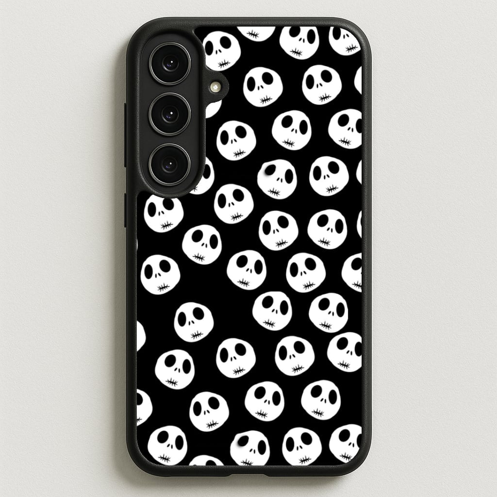 Jack Skellington Pattern - TNBC Phone Case for Galaxy S25FE