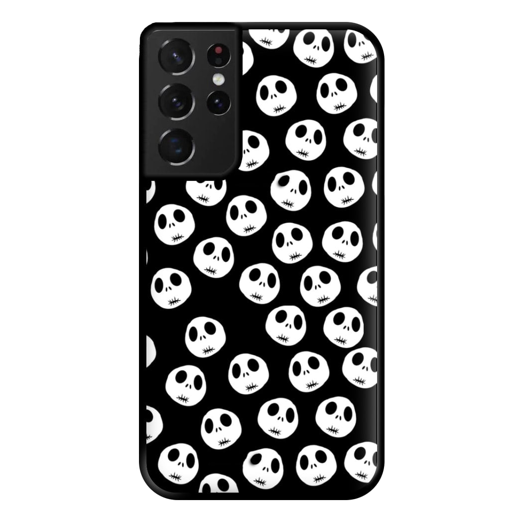 Jack Skellington Pattern - TNBC Phone Case for Galaxy S21 Ultra