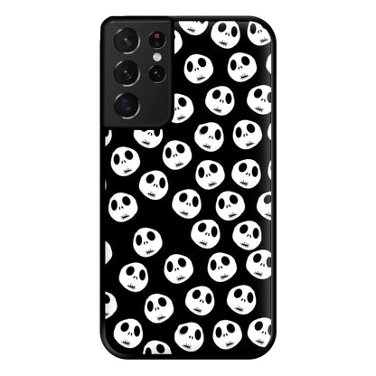 Jack Skellington Pattern - TNBC Phone Case for Galaxy S21 Ultra