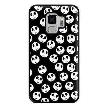 Jack Skellington Pattern - TNBC Phone Case for Galaxy S9 Plus