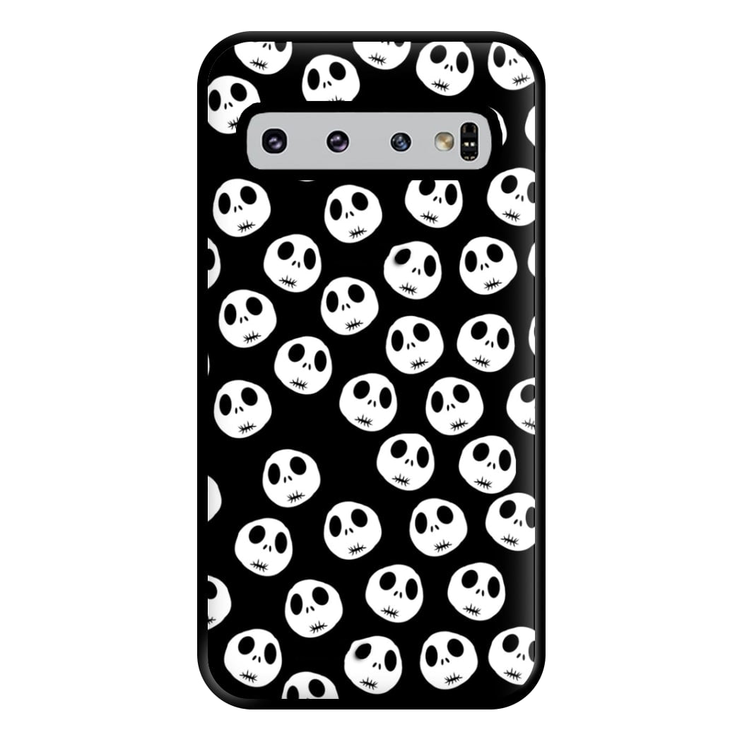 Jack Skellington Pattern - TNBC Phone Case for Galaxy S10 Plus