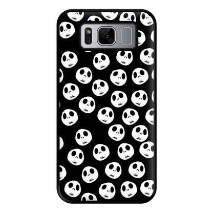 Jack Skellington Pattern - TNBC Phone Case for Galaxy S8 Plus