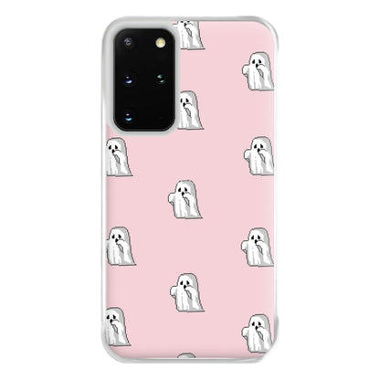 Pastel Pixel Ghost Halloween Phone Case for Galaxy S20 Plus