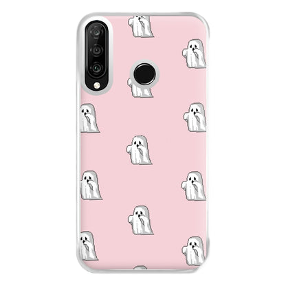 Pastel Pixel Ghost Halloween Phone Case for Huawei P30 Lite