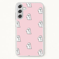 Pastel Pixel Ghost Halloween Phone Case for Galaxy A57