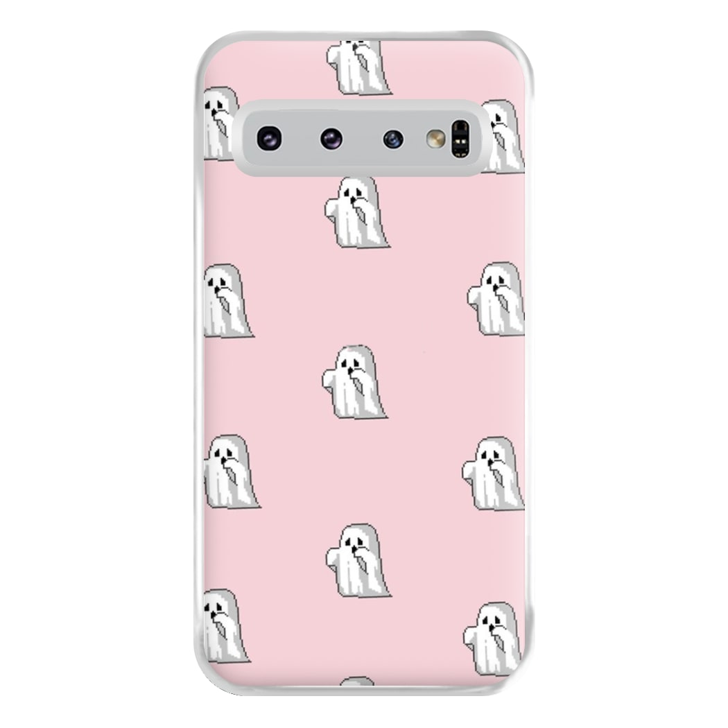 Pastel Pixel Ghost Halloween Phone Case for Galaxy S10 Plus