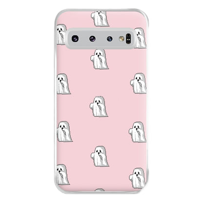 Pastel Pixel Ghost Halloween Phone Case for Galaxy S10 Plus