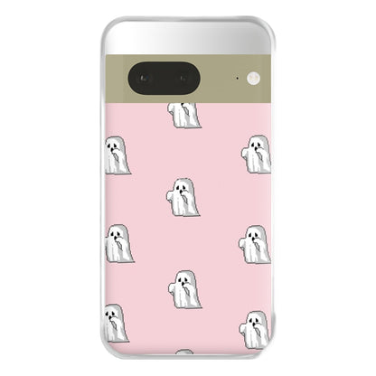 Pastel Pixel Ghost Halloween Phone Case for Google Pixel 7a