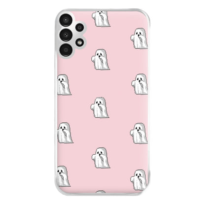 Pastel Pixel Ghost Halloween Phone Case for Galaxy A13