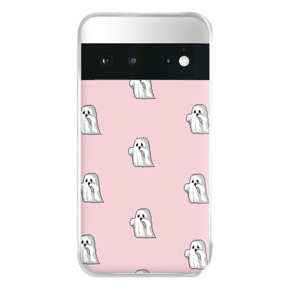 Pastel Pixel Ghost Halloween Phone Case for Google Pixel 6a