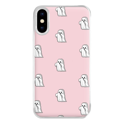 Pastel Pixel Ghost Halloween Phone Case for iPhone XS Max