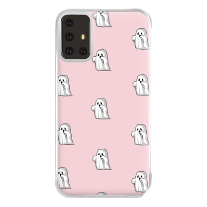 Pastel Pixel Ghost Halloween Phone Case for Galaxy A71