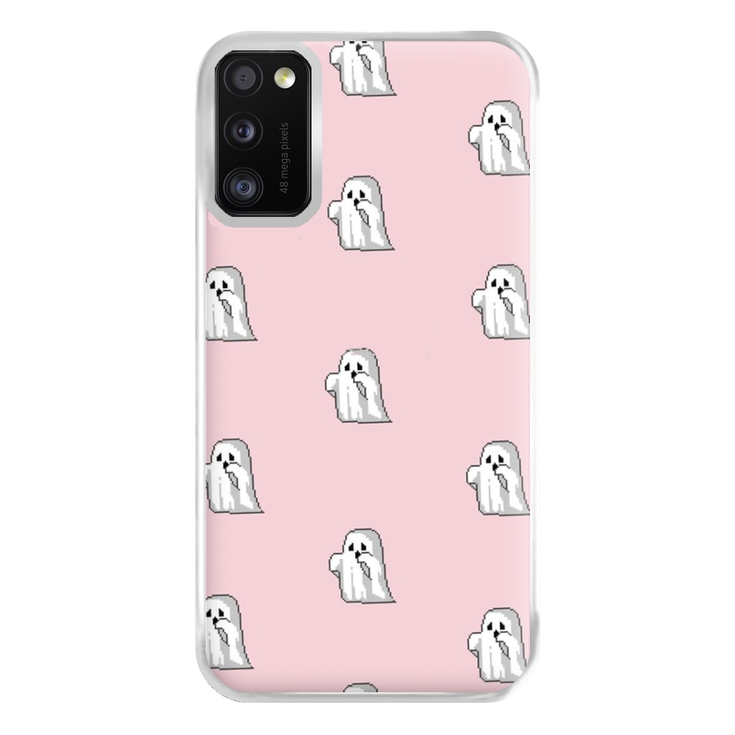 Pastel Pixel Ghost Halloween Phone Case for Galaxy A41