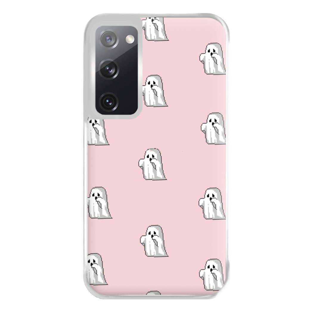 Pastel Pixel Ghost Halloween Phone Case for Galaxy S20FE