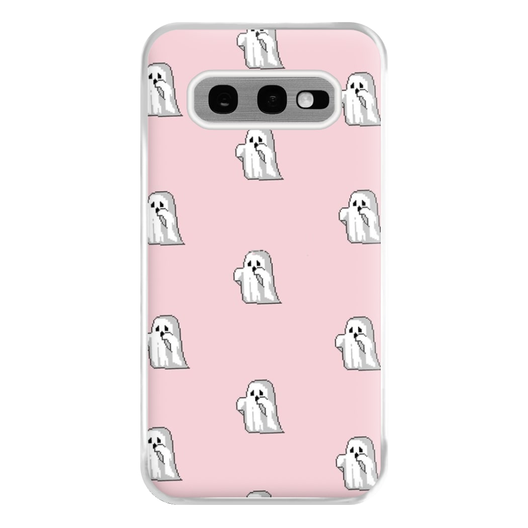 Pastel Pixel Ghost Halloween Phone Case for Galaxy S10e