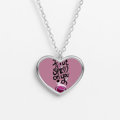 I Put A Spell On You - Hocus Halloween Heart Necklace