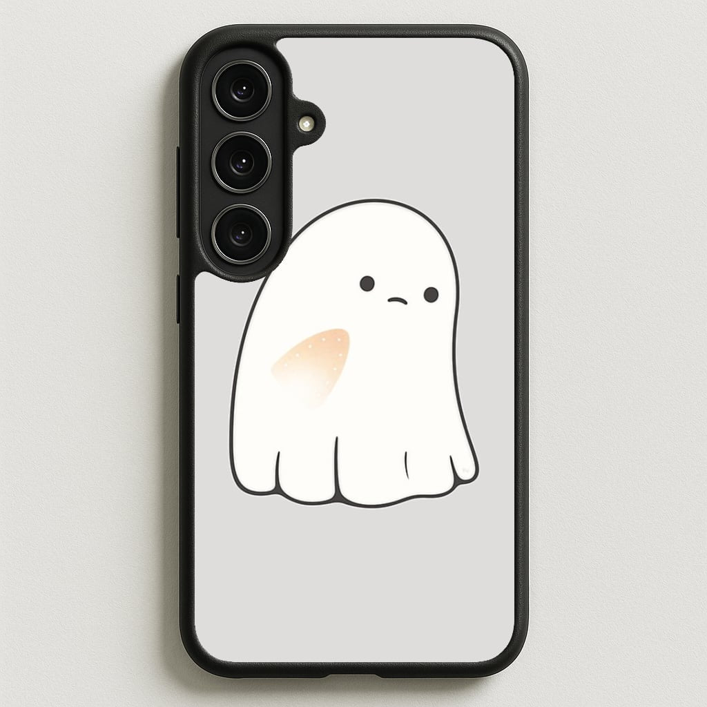 Sad Ghost Halloween Phone Case for Galaxy S25FE