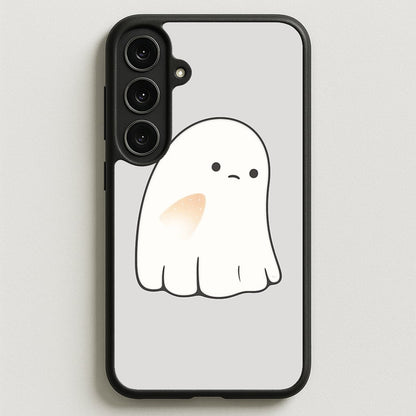 Sad Ghost Halloween Phone Case for Galaxy S25FE